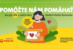 Darujte 2 % z vašich daní Nadácii Veolia Slovensko